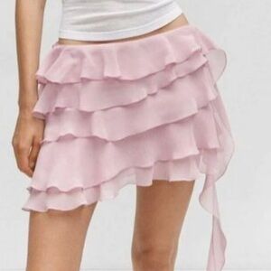 Pink Ruffle Skirt